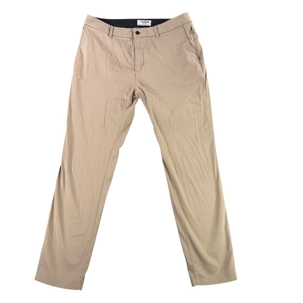 Birddogs Chino Pants Men 34x32 Khaki Tan Stretch Slim Straight Casual 10603